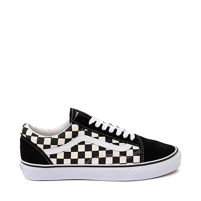 Chaussure de skate Vans Old Skool à motif en damier - Noire / Blanche