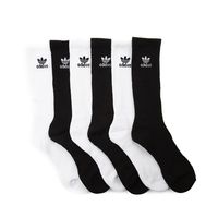 adidas Trefoil Crew Socks 6 Pack - White / Black