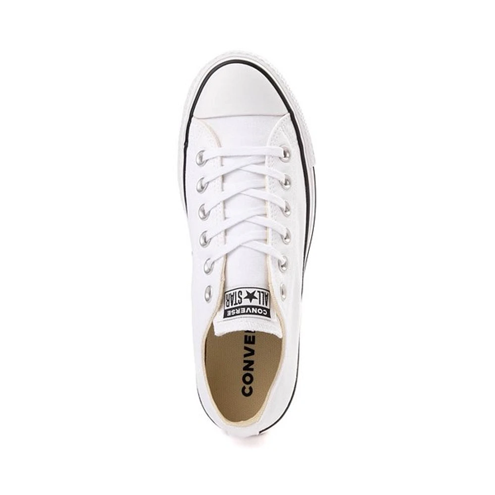 Basket Converse Chuck Taylor All Star Lo Clean Lift pour femmes - Blanche