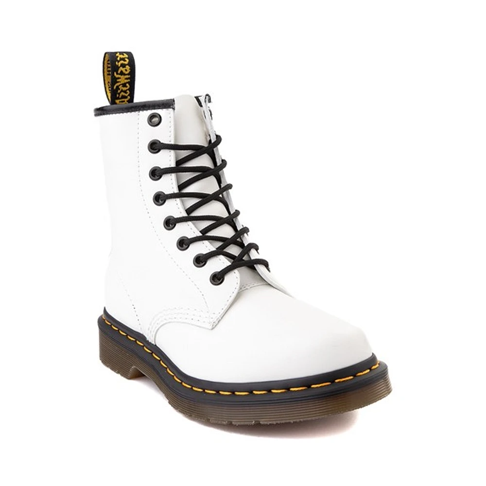 Botte Dr. Martens 1460 à 8 œillets pour femmes - Blanche