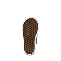 Chaussure de skate sans lacets à motif en damier Vans - Bébés / Tout-petits Noire Grise
