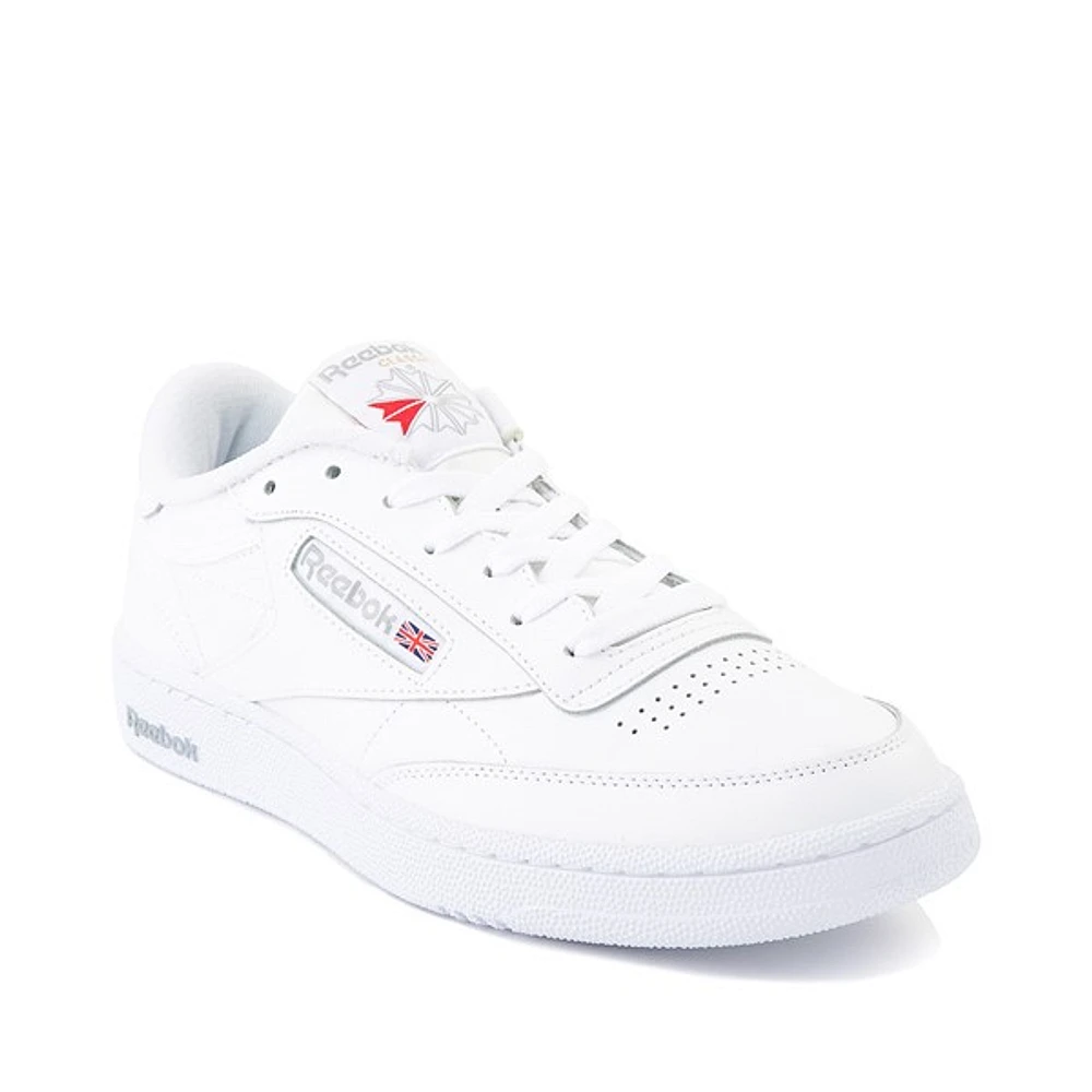 Chaussure athlétique Reebok Club C 85 pour hommes - Blanche / Gris pâle