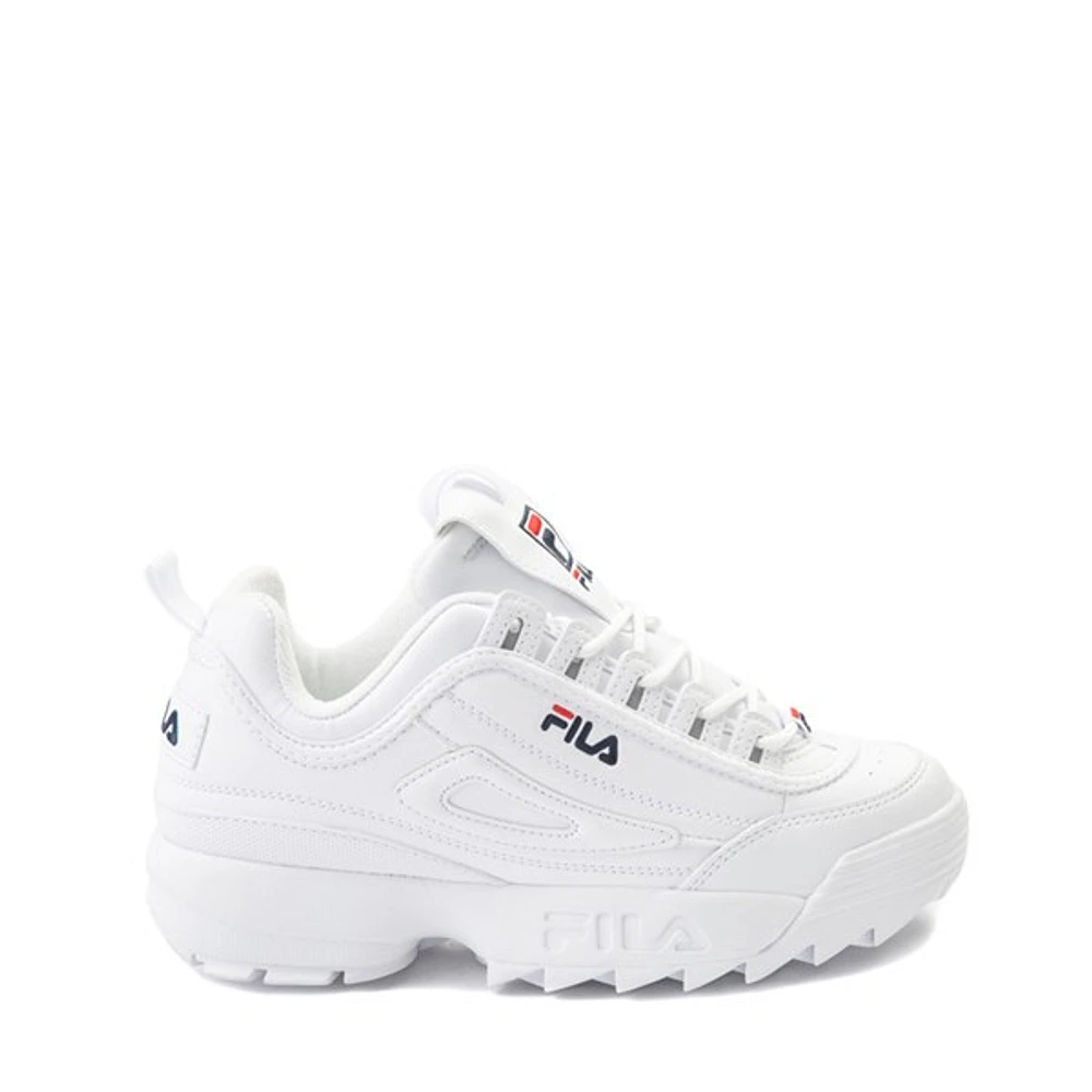 Fila Disruptor 2 Athletic Shoe - Big Kid White / Navy Red