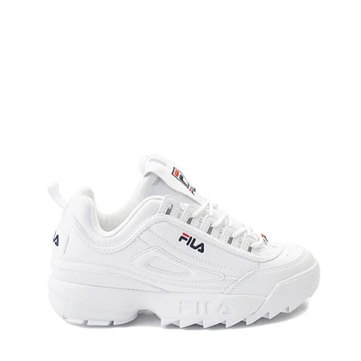 Fila Disruptor 2 Athletic Shoe - Big Kid White / Navy Red