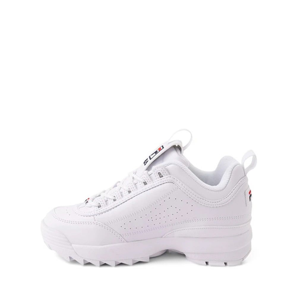 Fila Disruptor 2 Athletic Shoe - Big Kid White / Navy Red