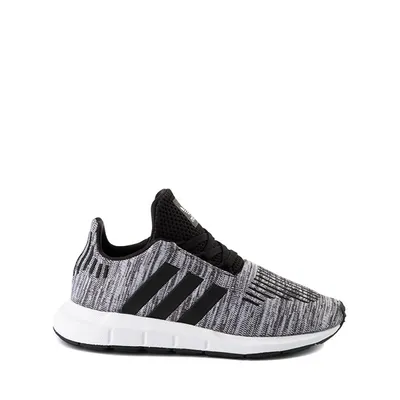 adidas Swift Run Athletic Shoe - Little Kid Grey / Black