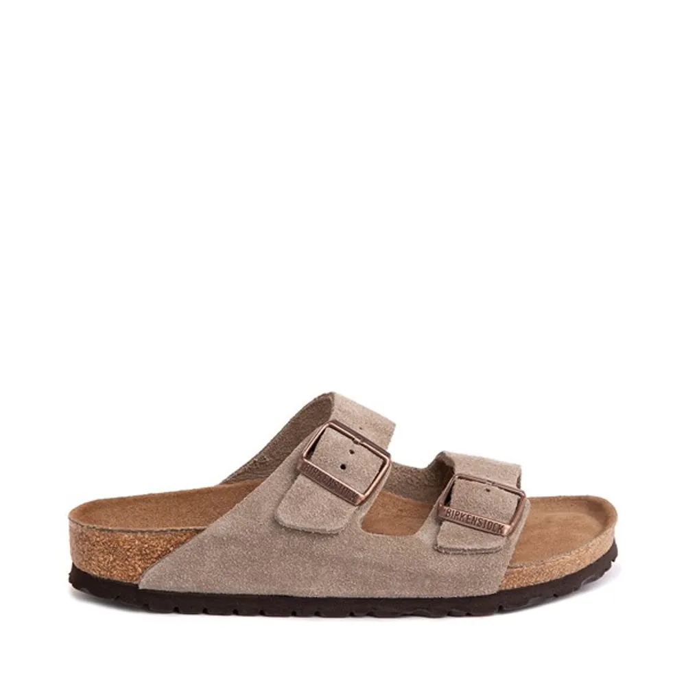 Womens Birkenstock Arizona Soft Footbed Slide Sandal - Stone