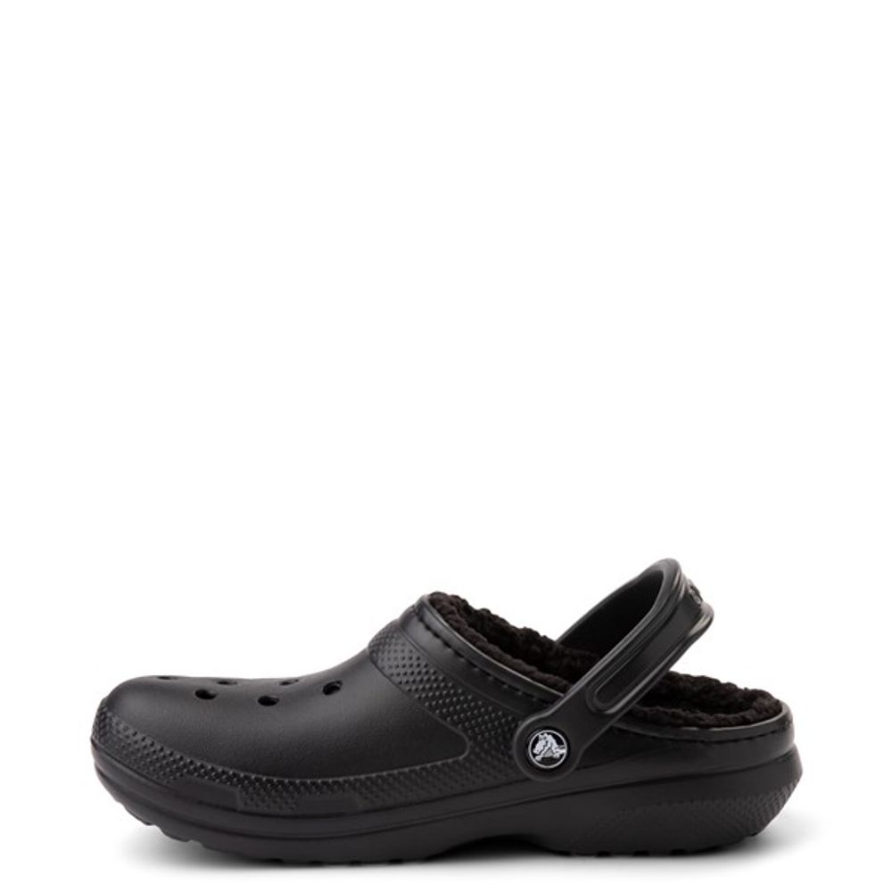 Crocs Classic Fuzz-Lined Clog - Black