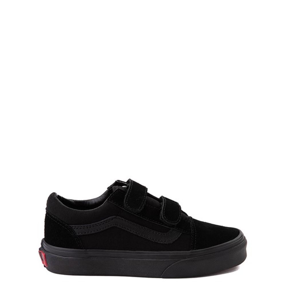 Vans Old Skool V Skate Shoe - Little Kid Black Monochrome