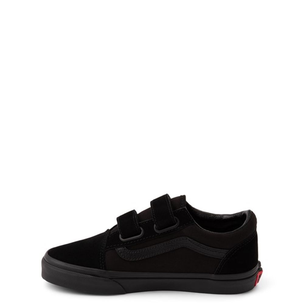 Vans Old Skool V Skate Shoe - Little Kid Black Monochrome