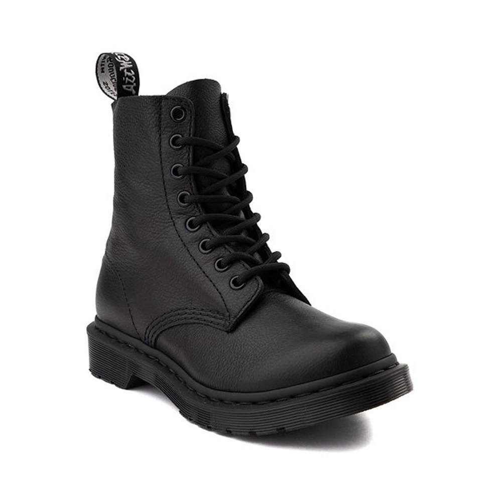 Botte Dr. Martens Pascal à 8œillets pour femmes - Noire monochrome