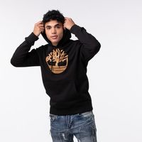 Mens Timberland Logo Hoodie - Black