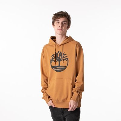 Mens Timberland Logo Hoodie - Wheat