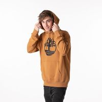 Mens Timberland Logo Hoodie - Wheat