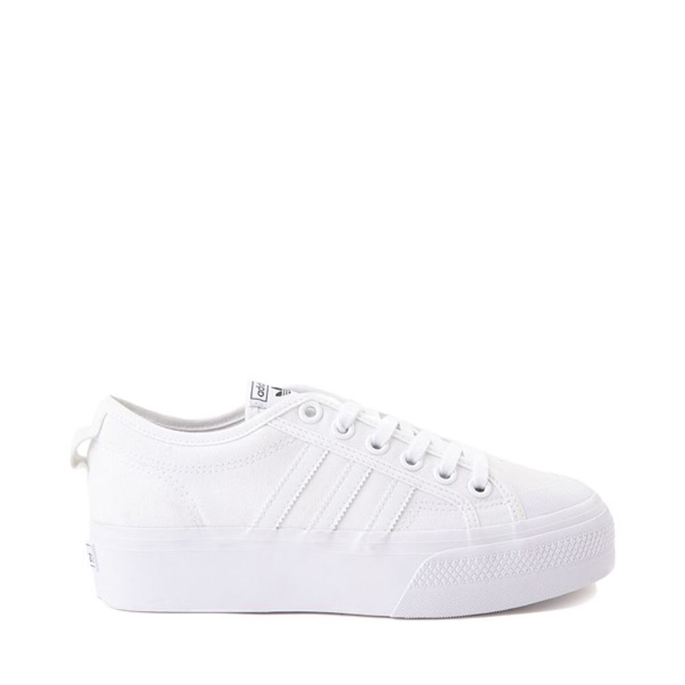 Womens adidas Nizza Platform Athletic Shoe - White