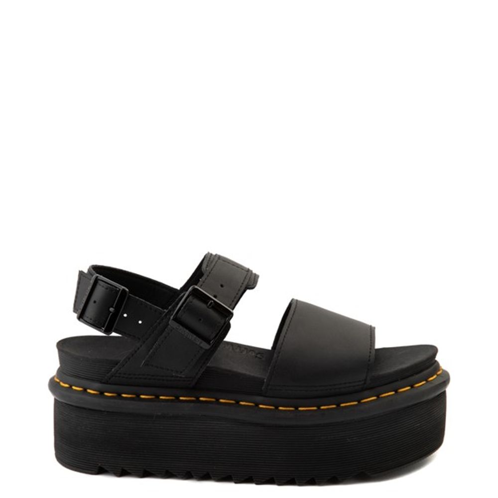 Womens Dr. Martens Voss Quad Platform Sandal - Black