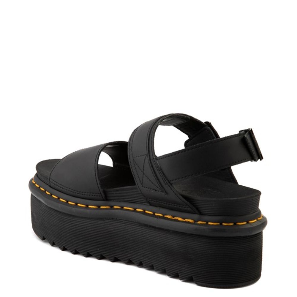 Womens Dr. Martens Voss Quad Platform Sandal - Black