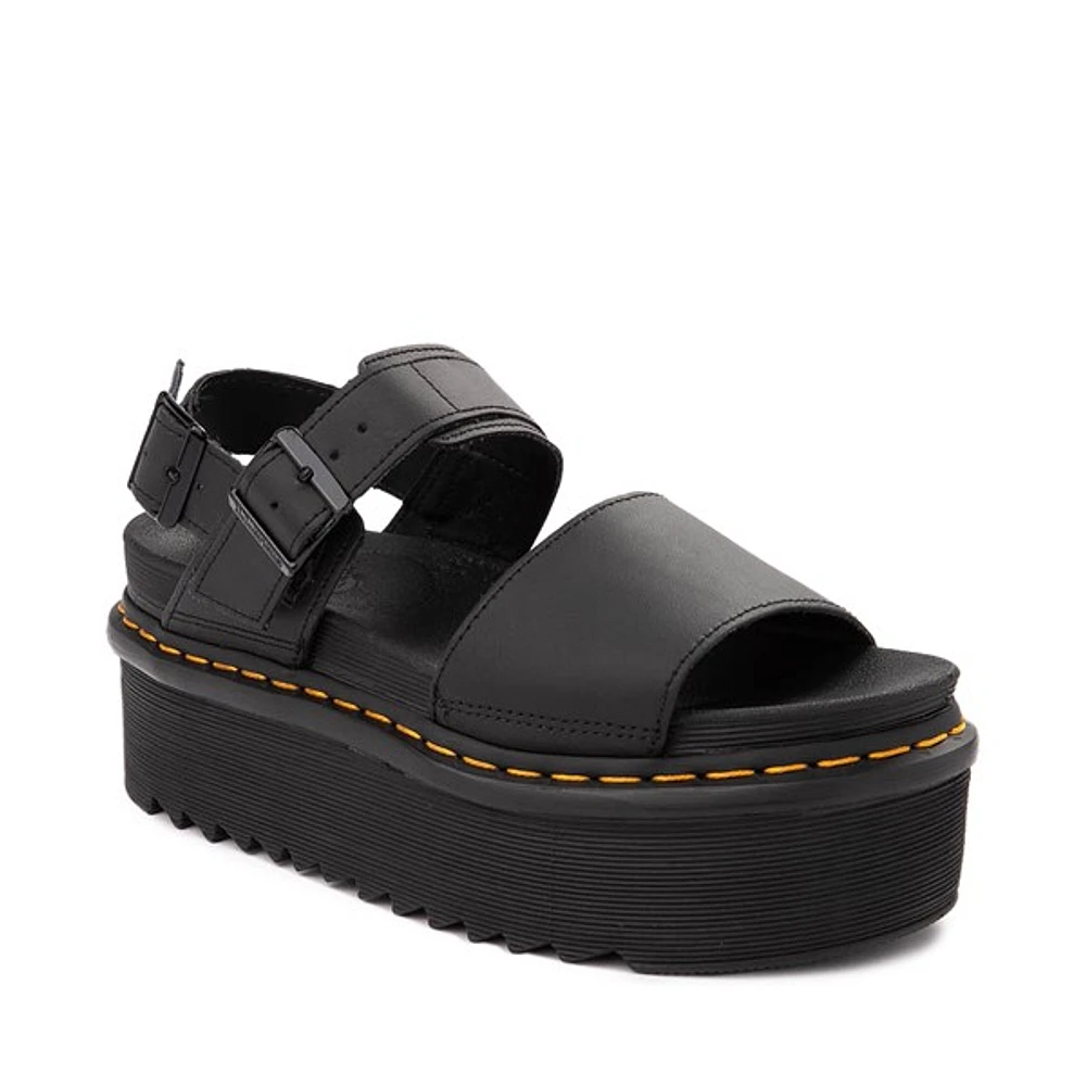 Sandale à plateforme Dr. Martens Voss Quad pour femmes - Noire