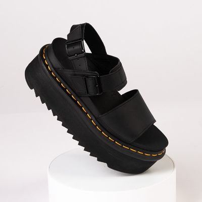 Womens Dr. Martens Voss Quad Platform Sandal - Black