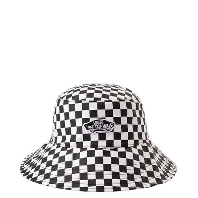 Vans Level Up Checkerboard Bucket Hat - Black / White