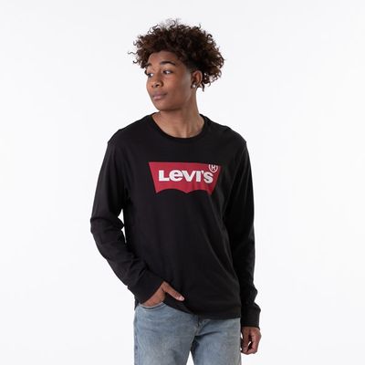 Mens Levi's Logo Long Sleeve Tee - Black