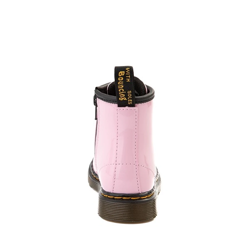 Botte vernie Dr. Martens 1460 à 8 œillets - Tout-petits Rose pâle