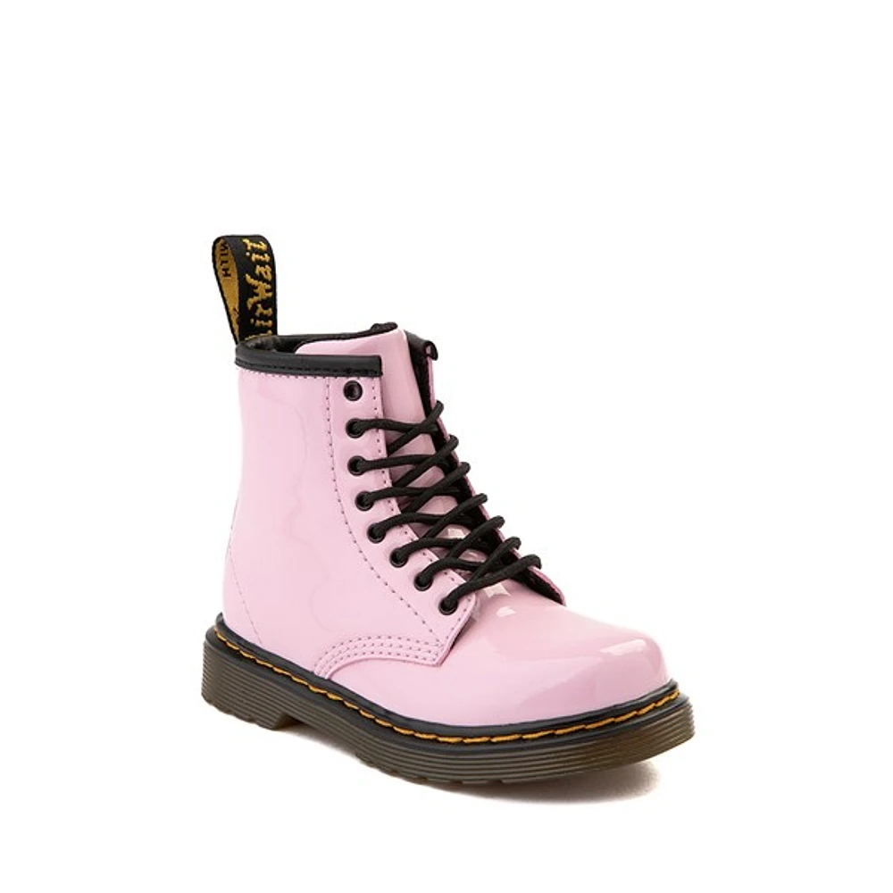 Botte vernie Dr. Martens 1460 à 8 œillets - Tout-petits Rose pâle
