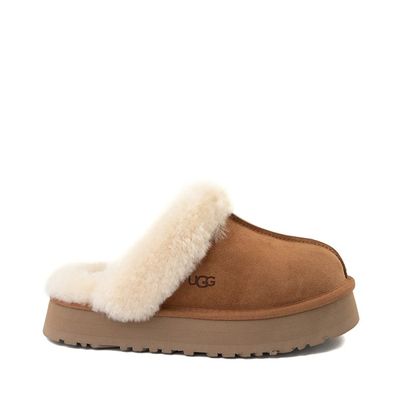 Womens UGG® Disquette Platform Clog - Chestnut