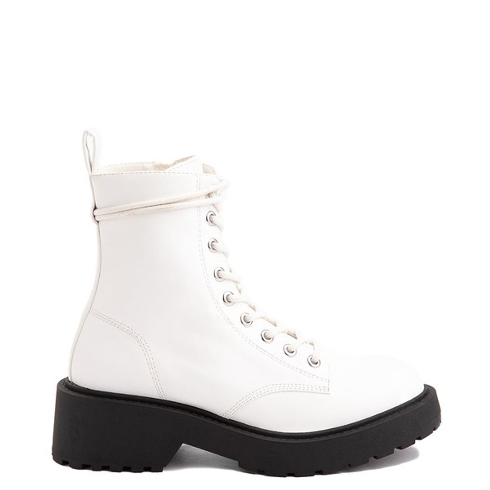 Womens MIA Madolyn Combat Boot - White