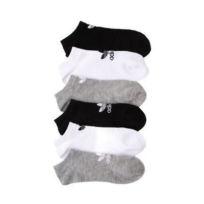 Womens adidas Low Cut Socks 6 Pack - Black / Grey / White