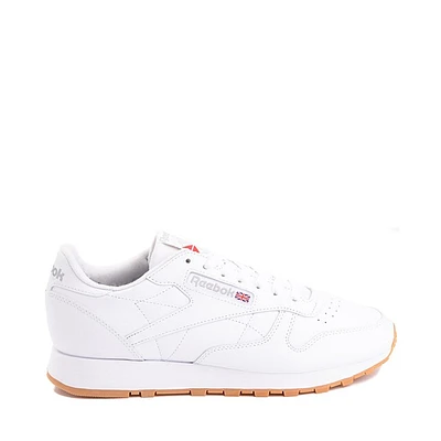 Chaussure athlétique en cuir Reebok Classic pour hommes - Blanche / Gomme