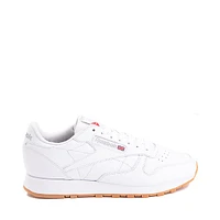 Chaussure athlétique Reebok Classic en cuir pour femmes - Blanche / Gomme