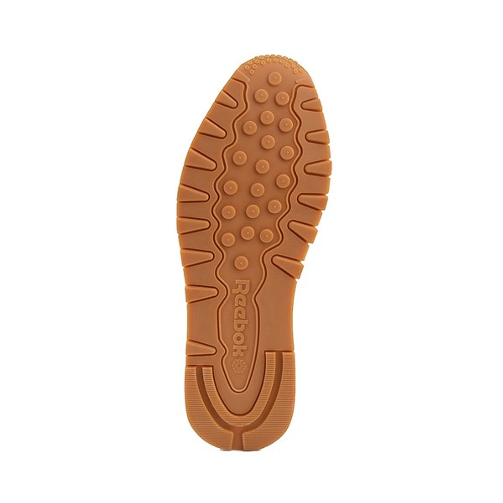 Chaussure athlétique Reebok Classic en cuir pour femmes - Blanche / Gomme