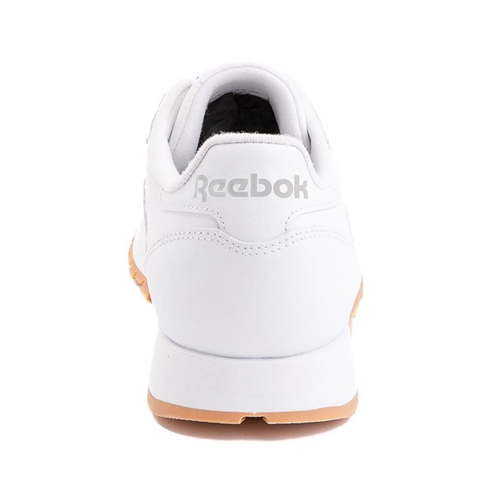 Chaussure athlétique Reebok Classic en cuir pour femmes - Blanche / Gomme