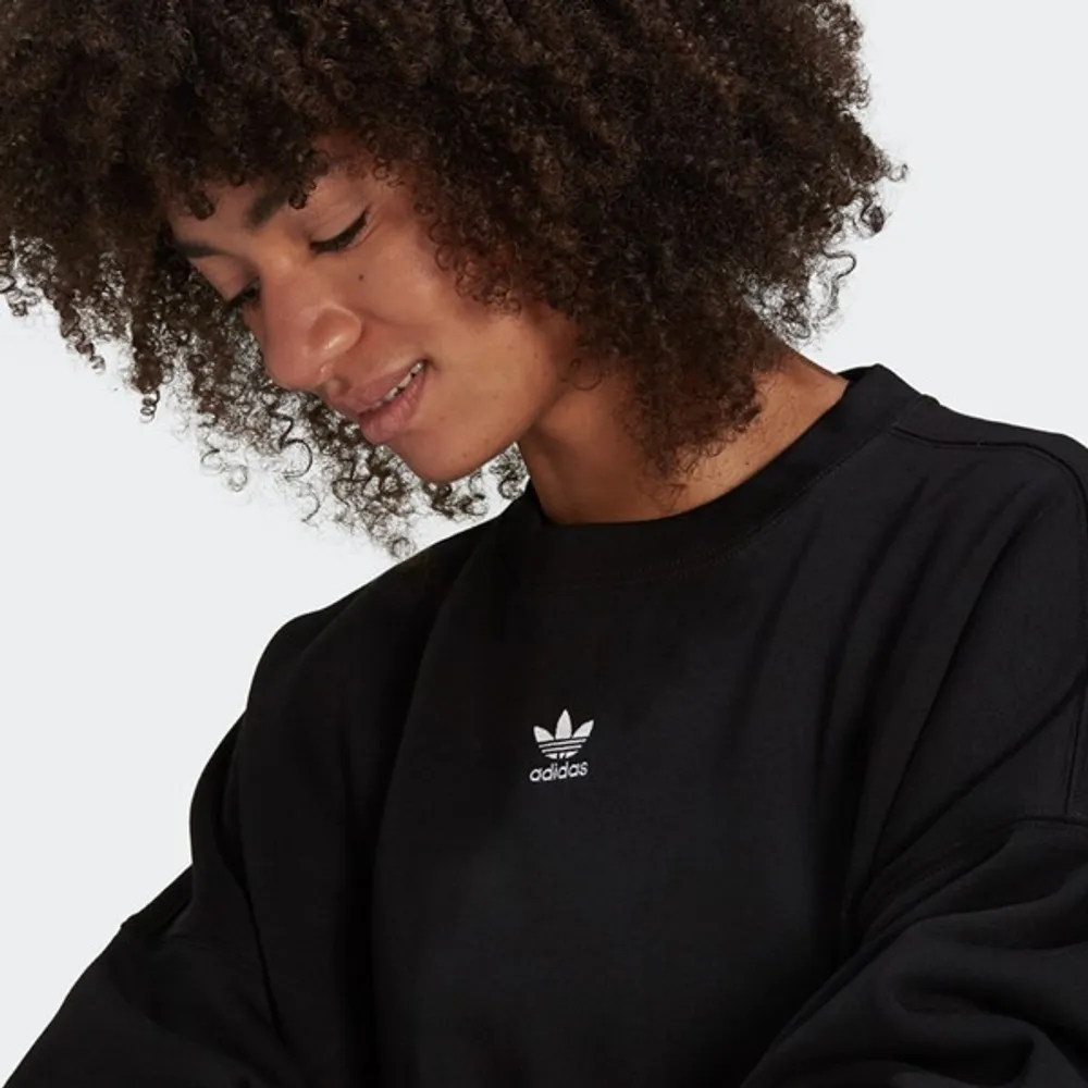 Adidas Womens Adicolor Essentials Sweatshirt - Black | Scarborough Town Centre