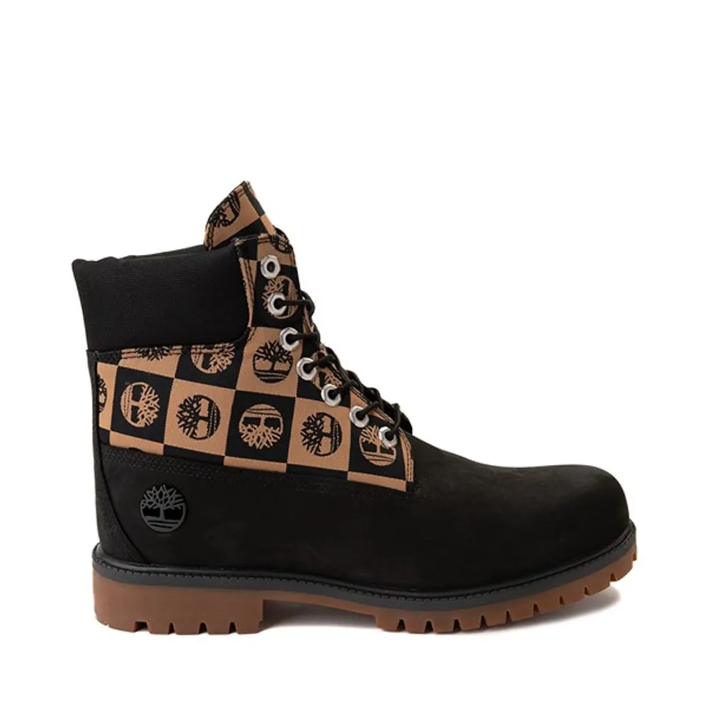 Mens Timberland 6" Classic Patchwork Boot - Black