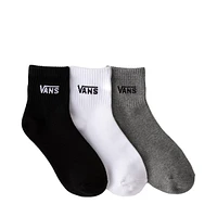 Womens Vans Quarter Socks 3 Pack - Black / White / Grey