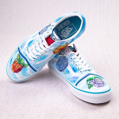 Vans x One Piece Old Skool Devil Fruit Skate Shoe - True Blue