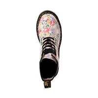 Botte Dr. Martens 1460 à 8 œillets pour femmes - Parchemin / Bouquet de fleurs