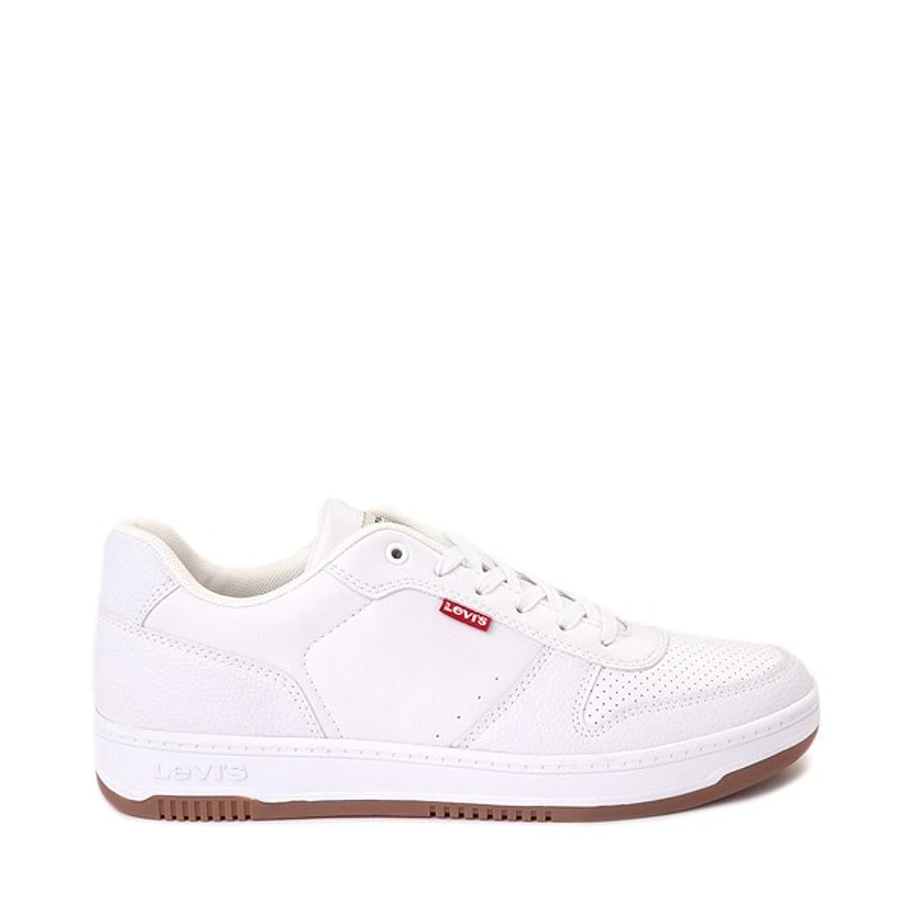 Mens Levi's Drive Lo Casual Shoe - White / Gum