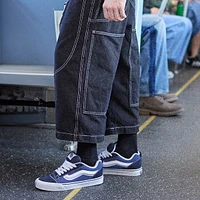 Vans Knu Skool Skate Shoe - Navy / True White