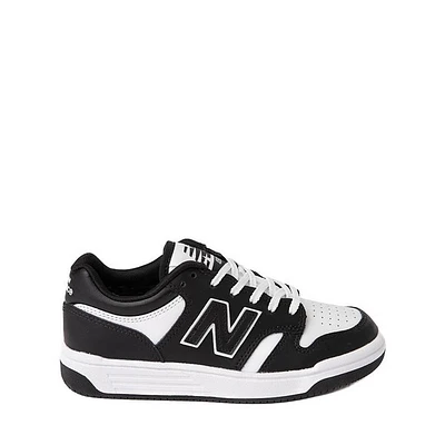 Chaussure athlétique New Balance 480 - Junior Noire / Blanche