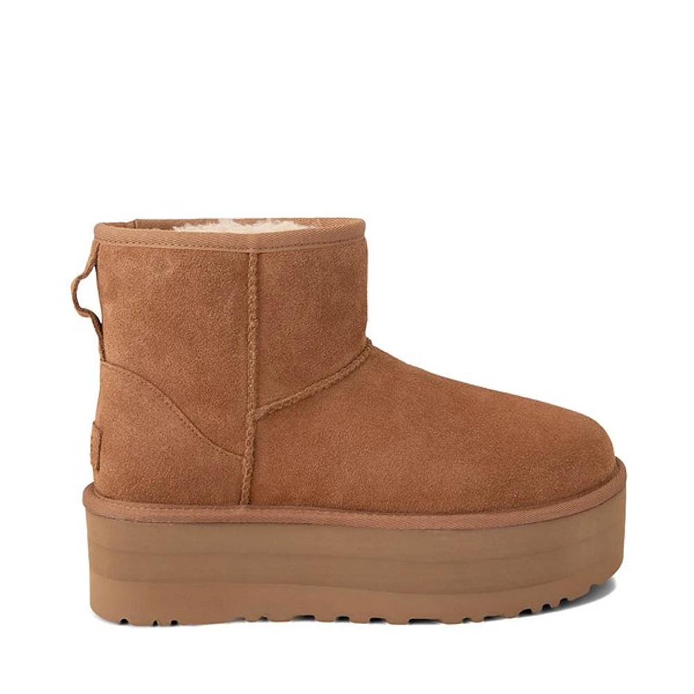 Botte à plateforme UGG® Classic Mini pour femmes - Châtaigne