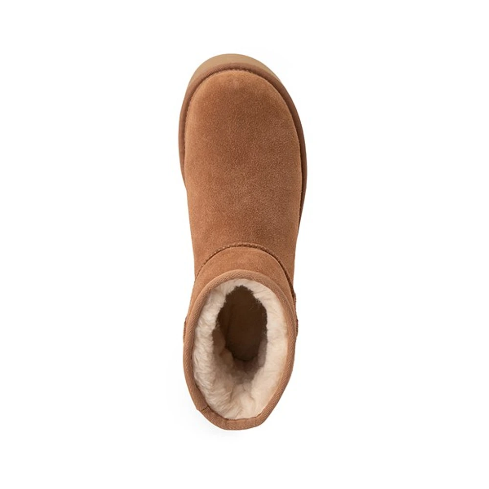 Botte à plateforme UGG® Classic Mini pour femmes - Châtaigne