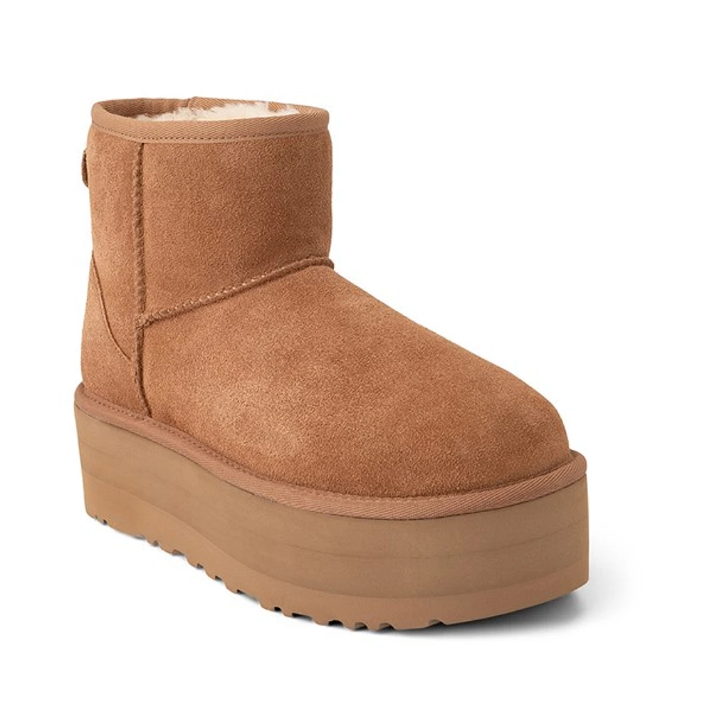 Botte à plateforme UGG® Classic Mini pour femmes - Châtaigne