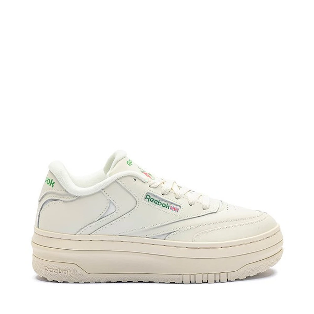 Chaussure athlétique Reebok Club C Extra pour femmes - Craie / Verte