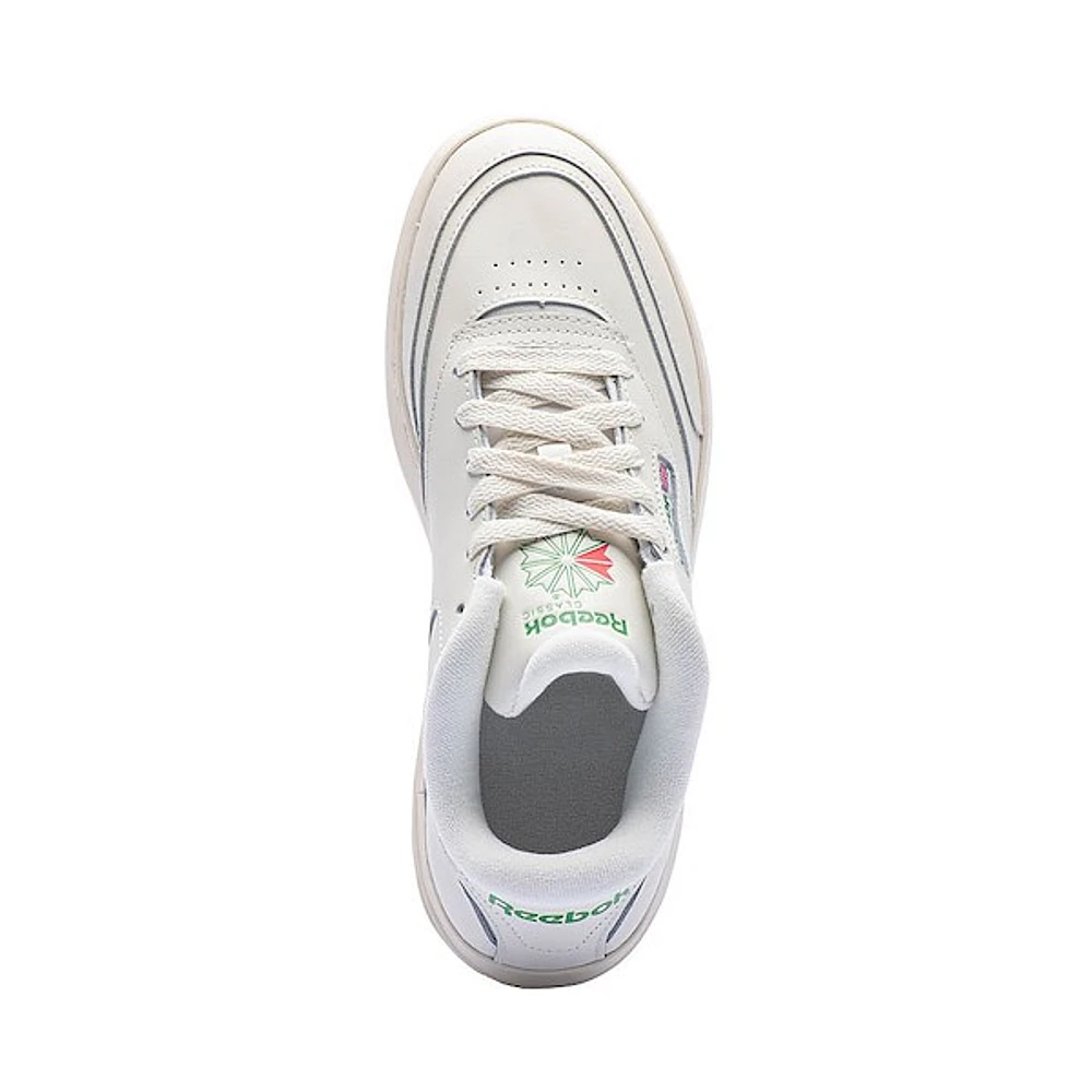 Chaussure athlétique Reebok Club C Extra pour femmes - Craie / Verte