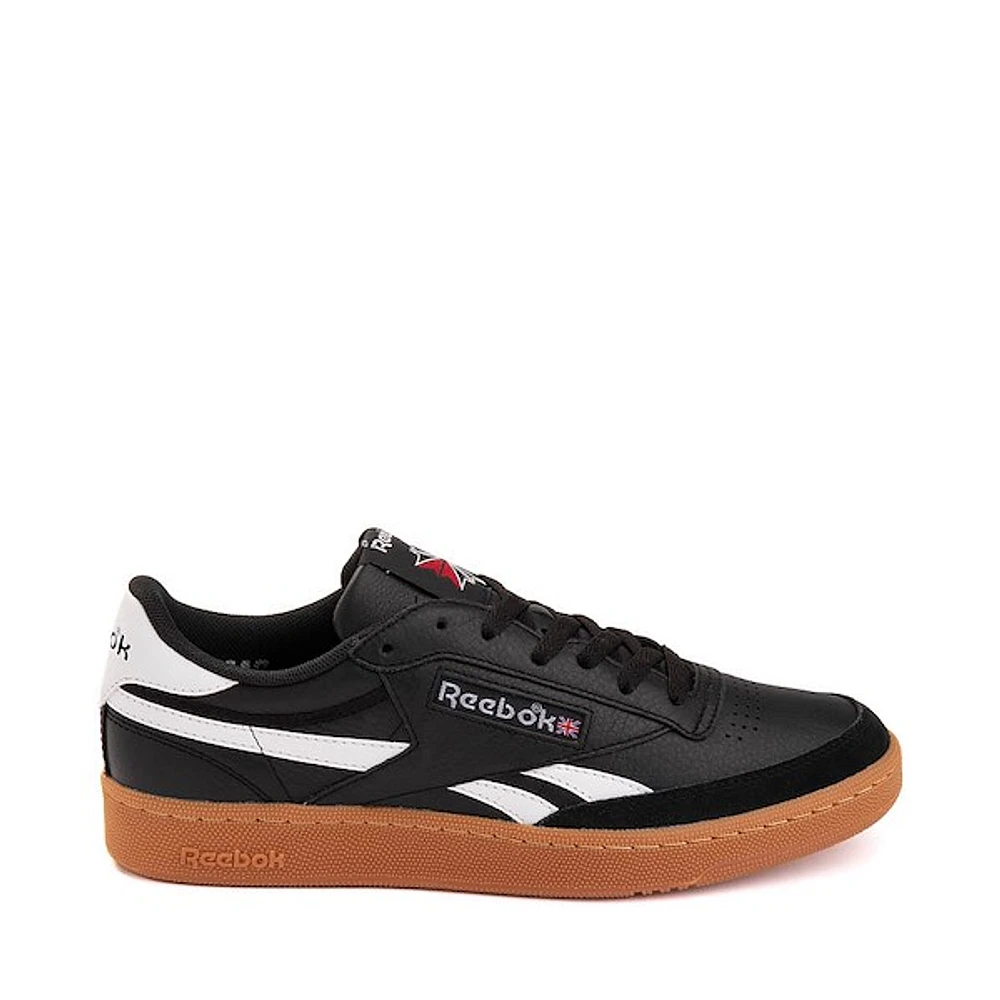 Mens Reebok Club C Revenge Athletic Shoe - Black / White Gum