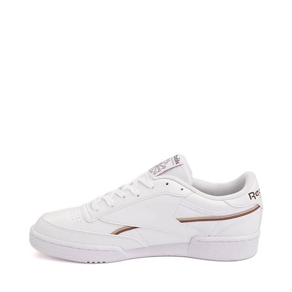 Mens Reebok Club C 85 Vegan Athletic Shoe - White / Oat