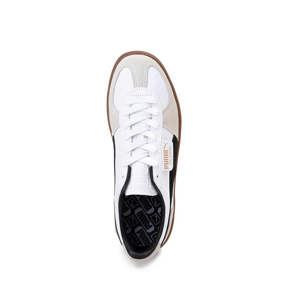 Chaussure athlétique PUMA Palermo pour hommes - Blanche / Grise Gomme